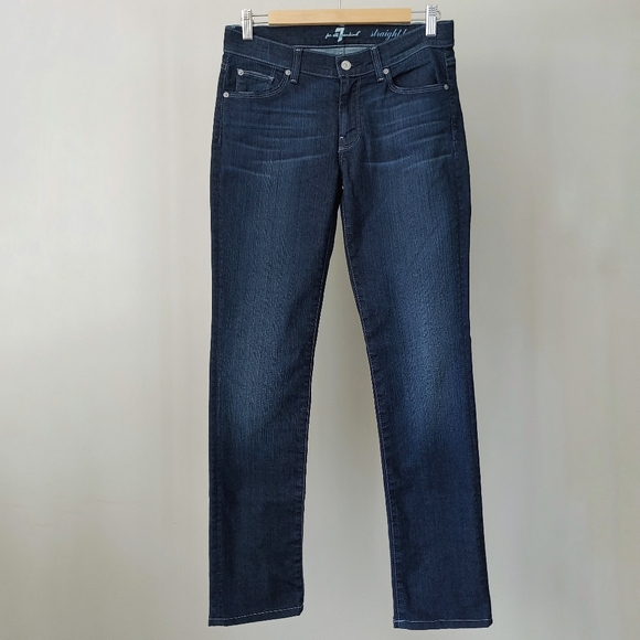 7 For All Mankind Straight Leg Jeans Size 29 - Picture 5 of 16